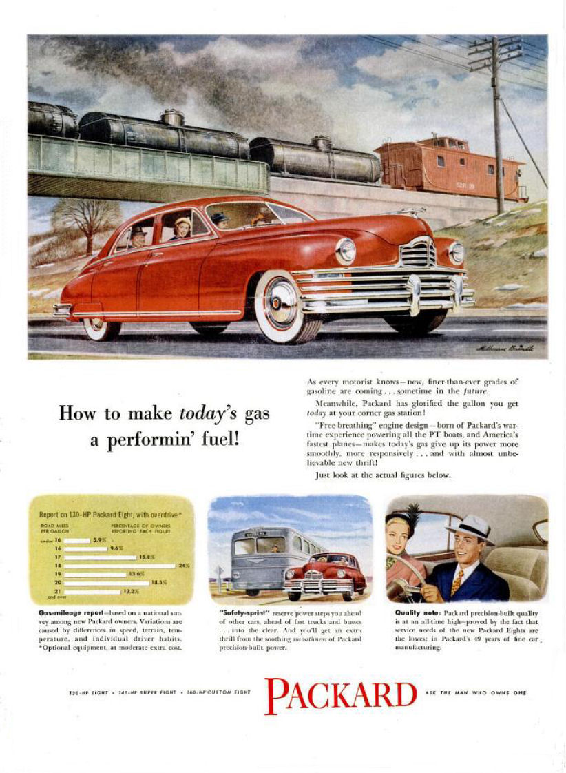 1949 Packard Auto Advertising